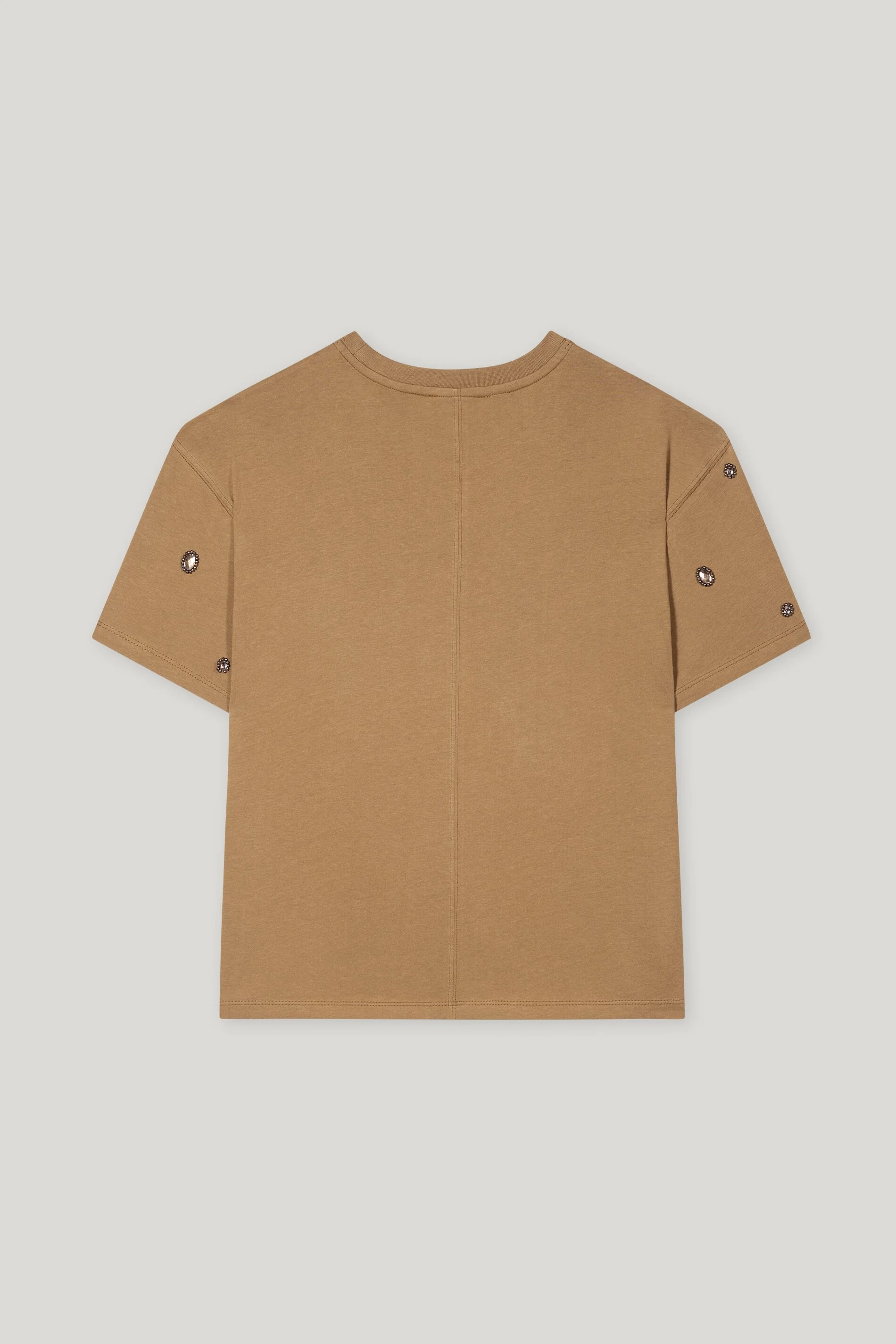 T-Shirt mit Perlendetails - hanf - Standard - Image 6