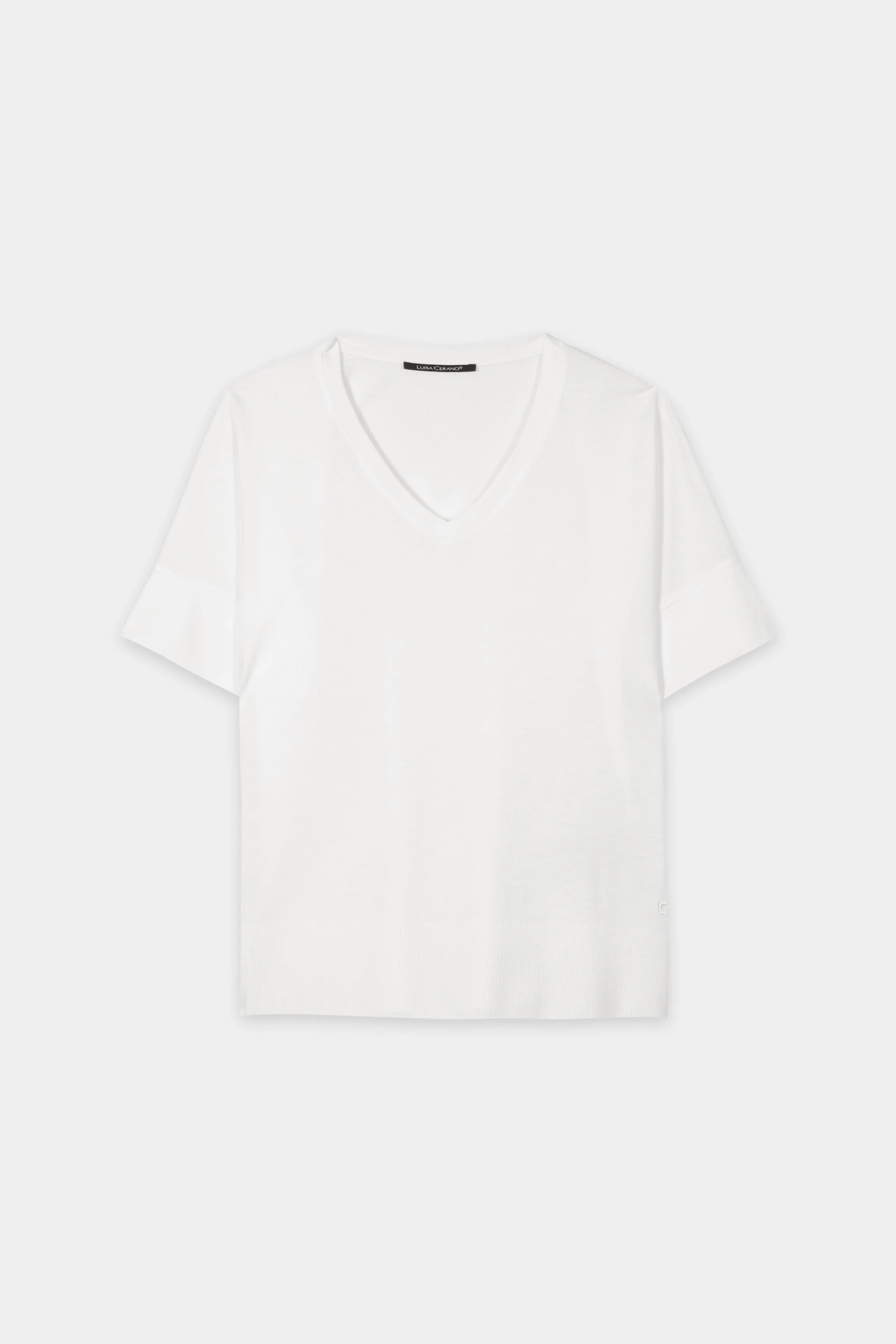 T-Shirt mit Ripp-Saum - white - Standard - Image 5