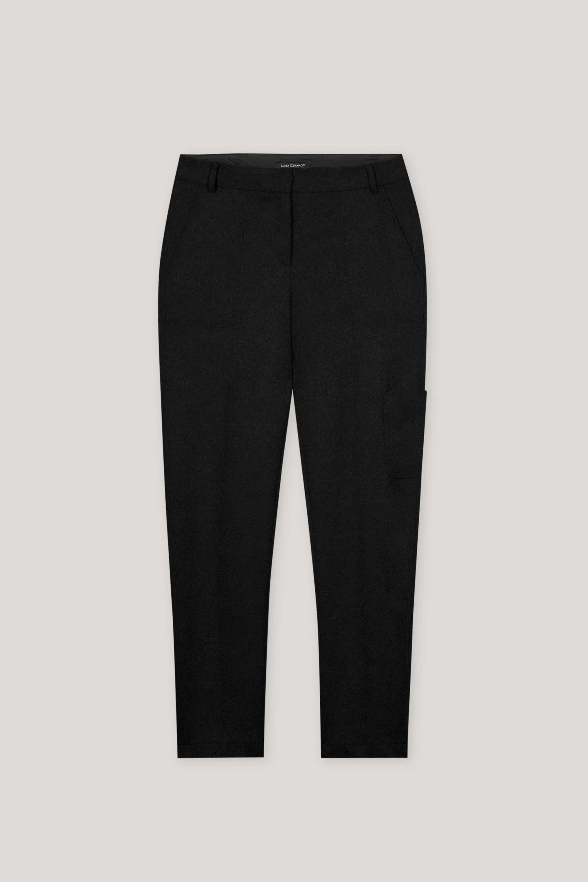 Tapered-Flanell-Joggpants - deep black - Standard - Image 5