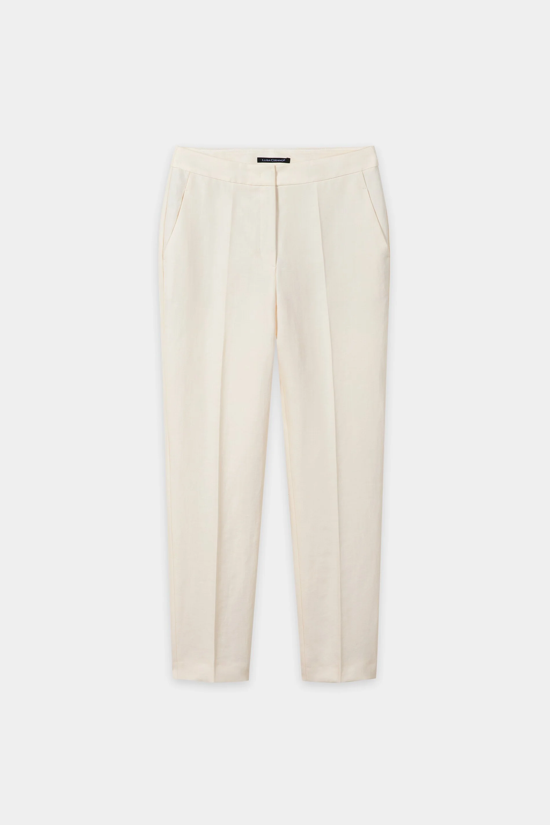 Tapered-Pants aus Leinen-Mix - milk - Standard - Image 5