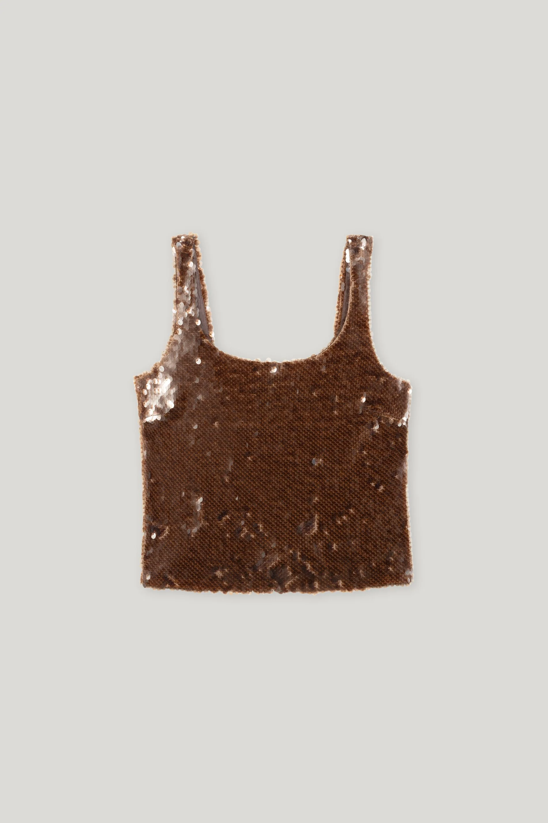 Top mit Pailletten - walnut - Standard - Image 5