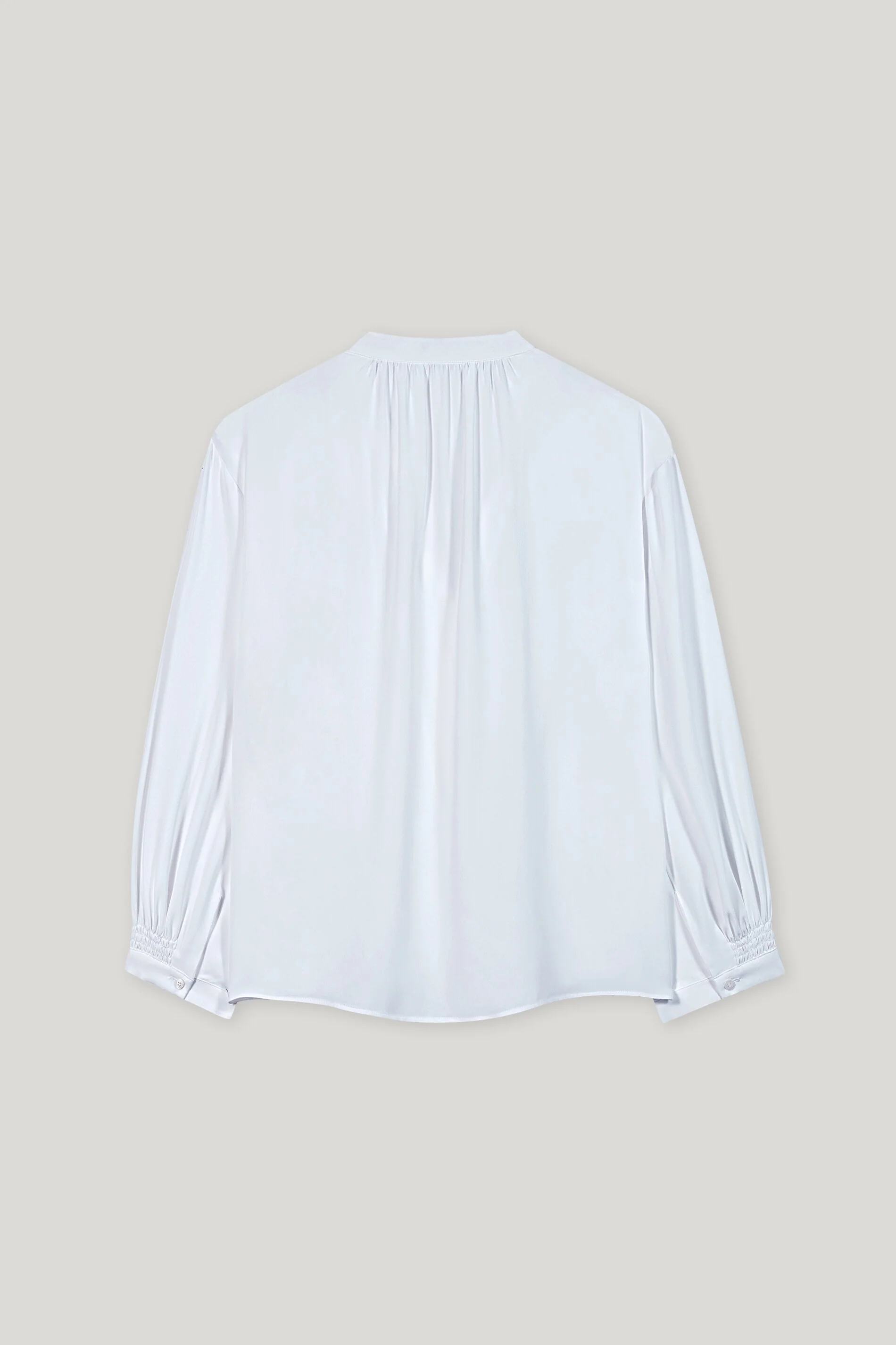 Tunika-Bluse aus Seiden-Mix - light blue - Standard - Image 6