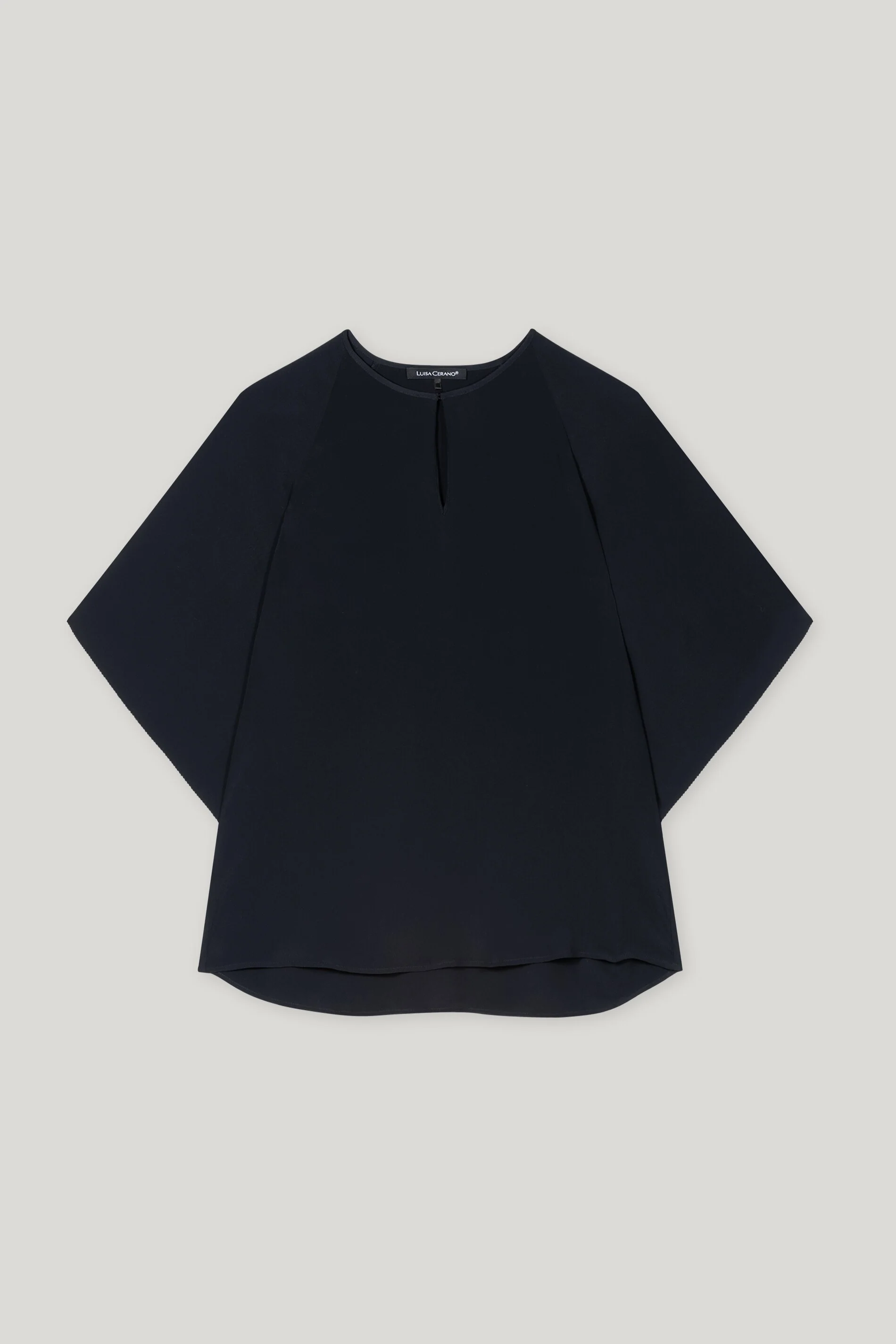 Tunikabluse aus Seiden-Mix - dark blue - Standard - Image 5