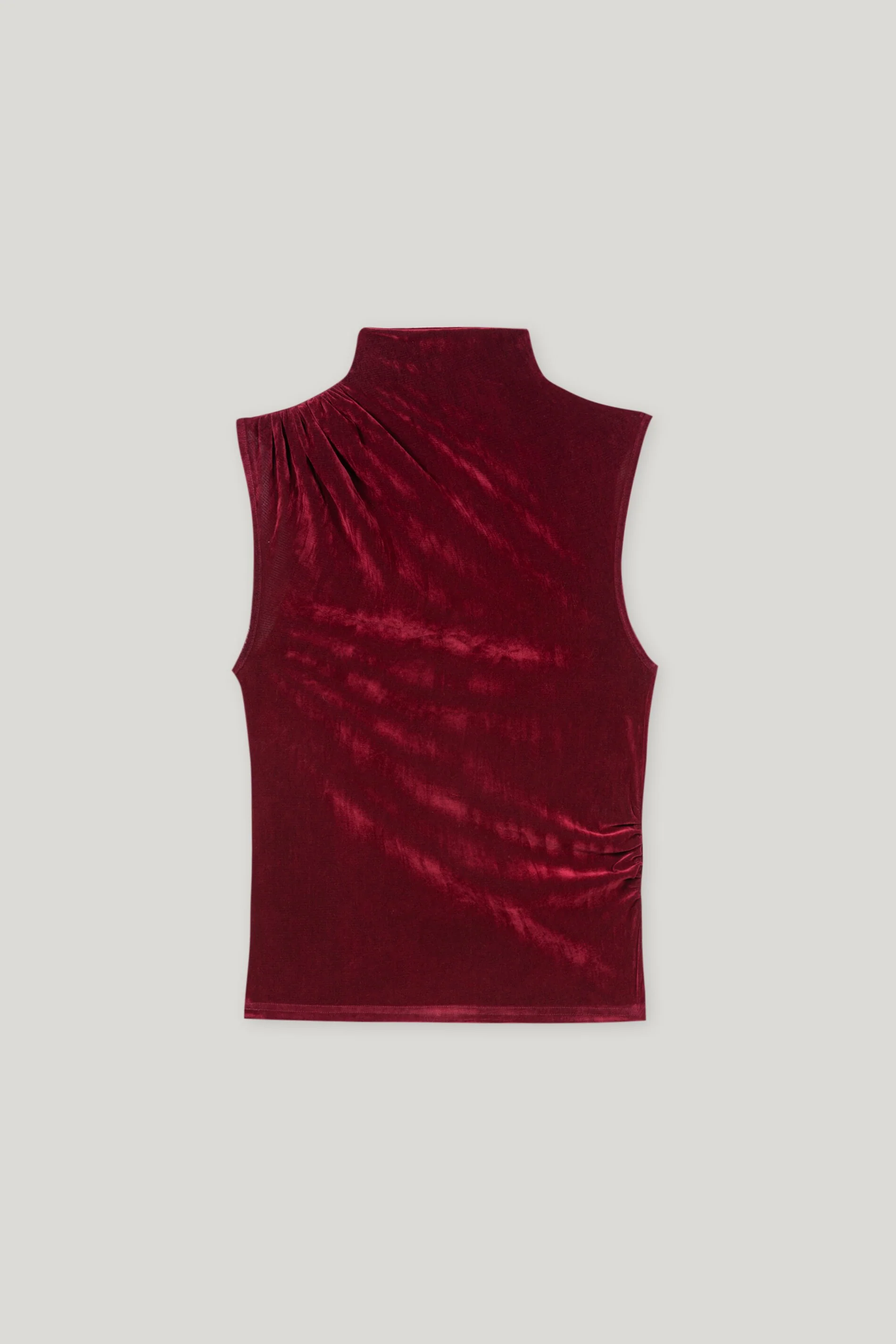 Turtleneck-Samt-Top - berry red - Standard - Image 5