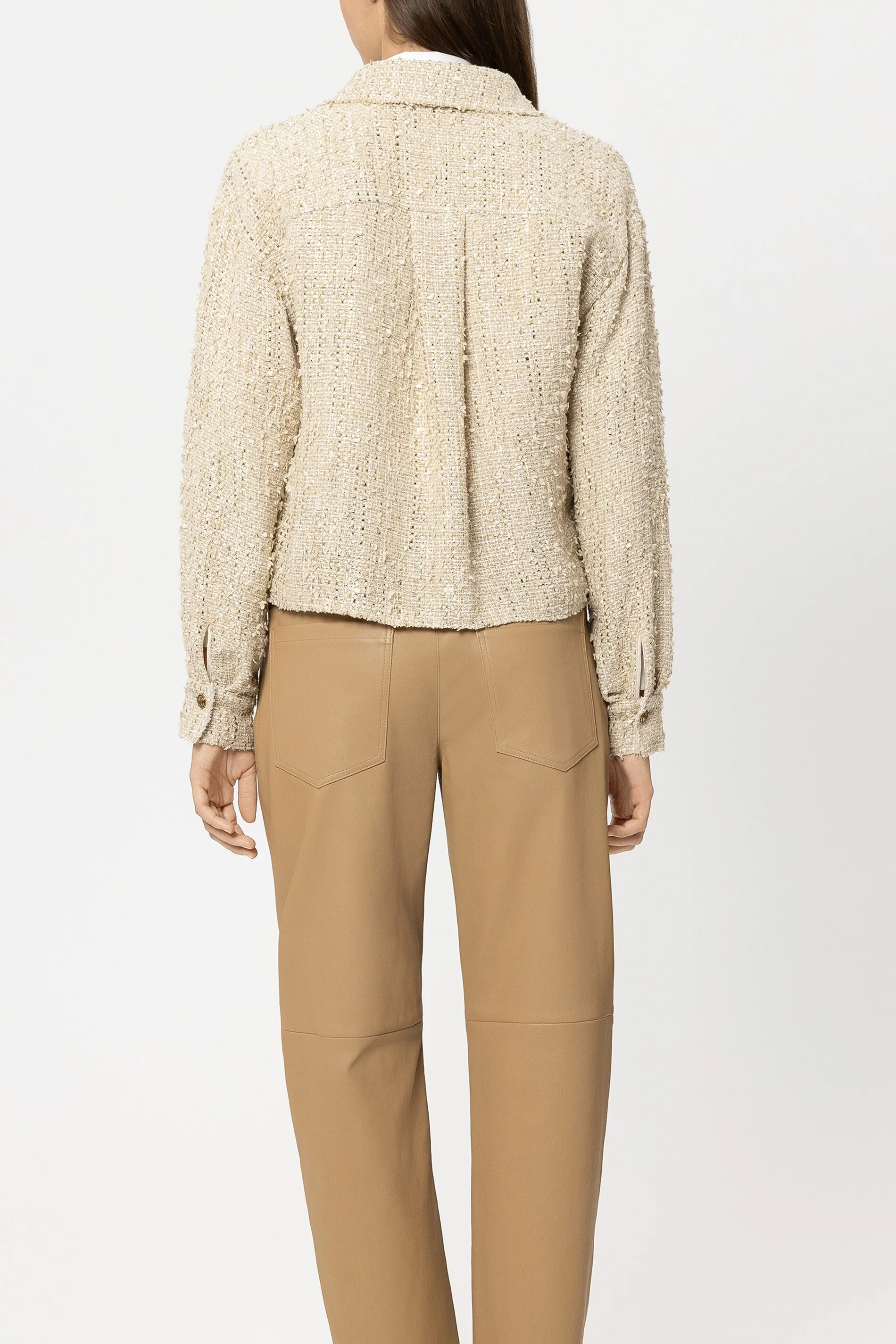 Tweed-Hemdjacke - light camel - Standard - Image 3