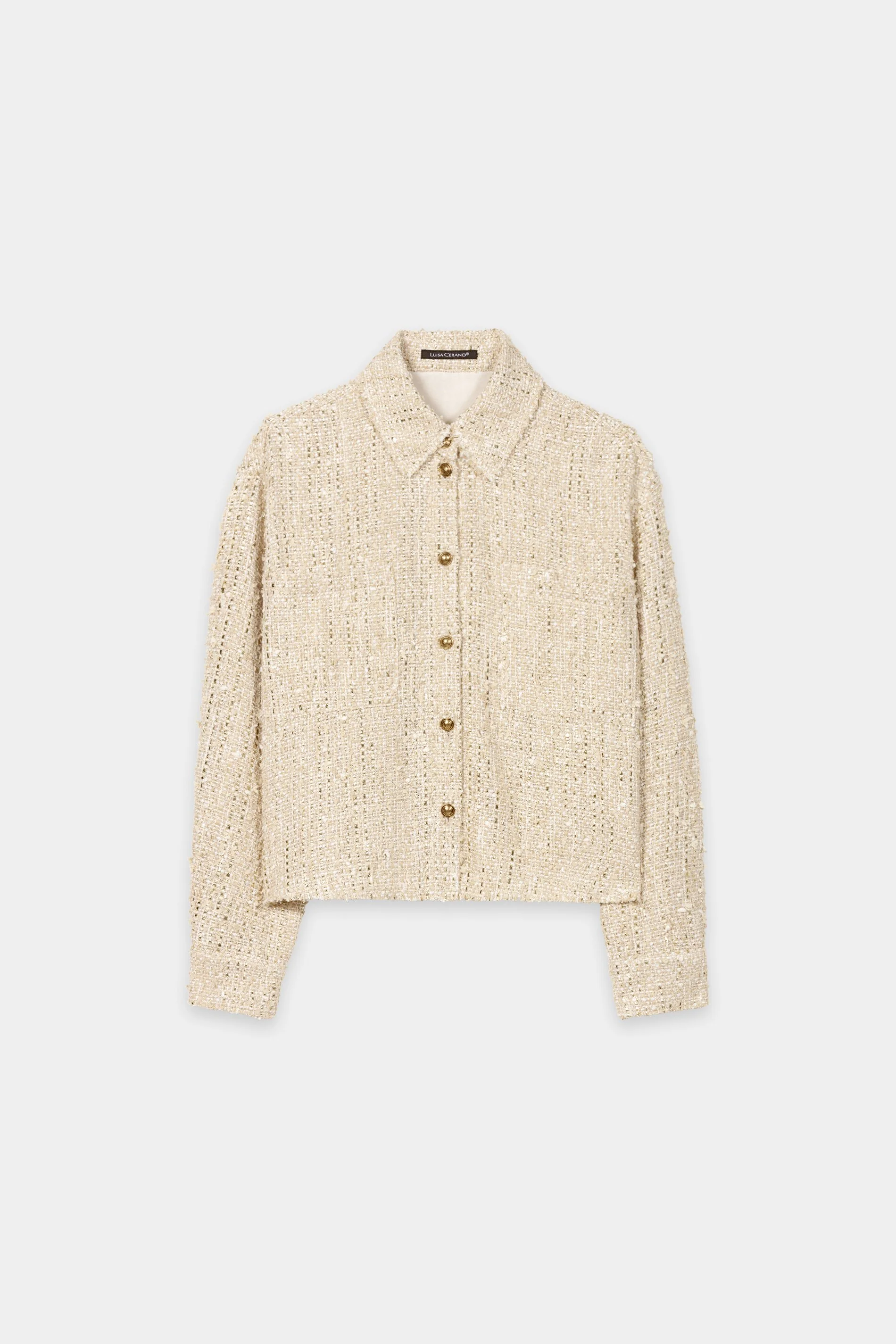 Tweed-Hemdjacke - light camel - Standard - Image 5