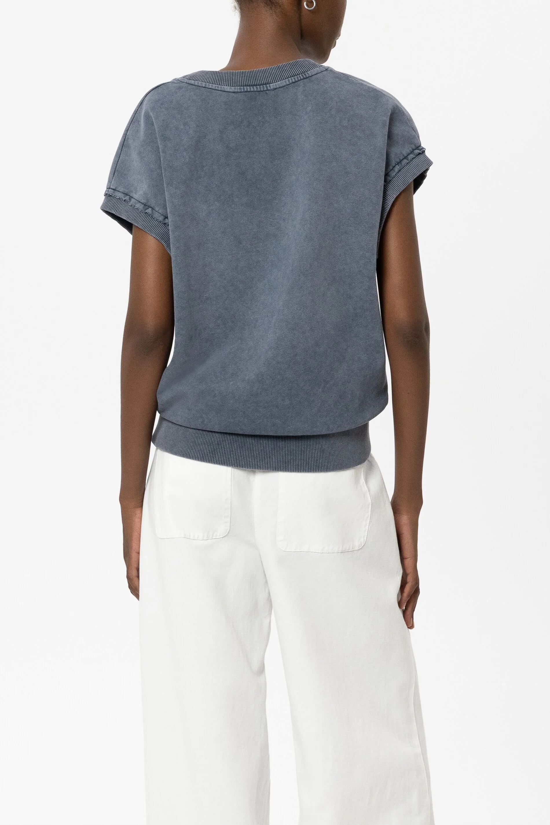 V-Neck-Sweatshirt - tinted blue - Standard - Image 3
