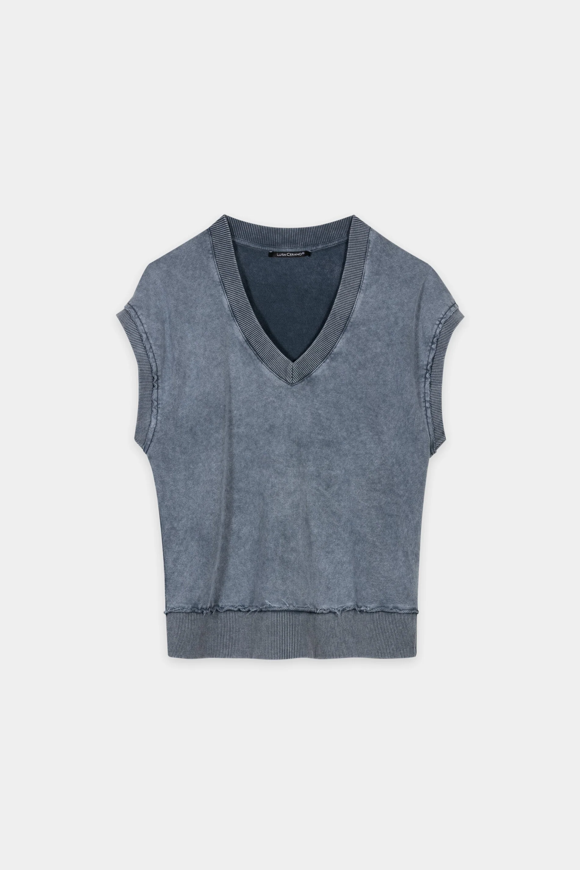 V-Neck-Sweatshirt - tinted blue - Standard - Image 5