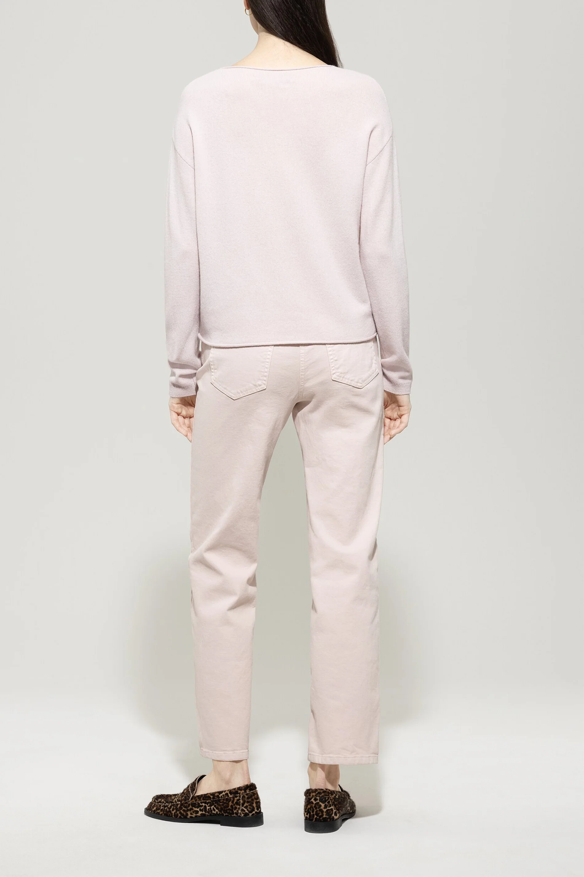 V-Pullover aus Kaschmir-Mix - creamy powder - Standard - Image 3