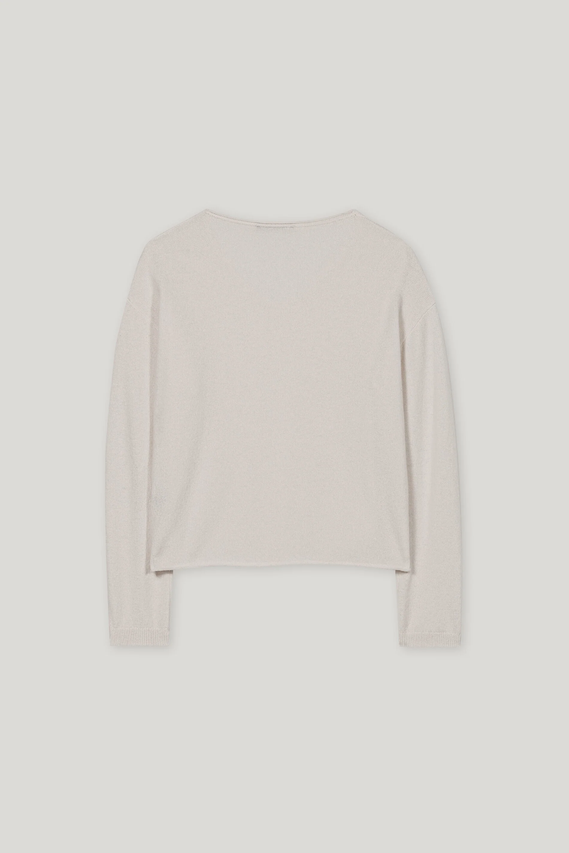 V-Pullover aus Kaschmir-Mix - oyster - Standard - Image 6