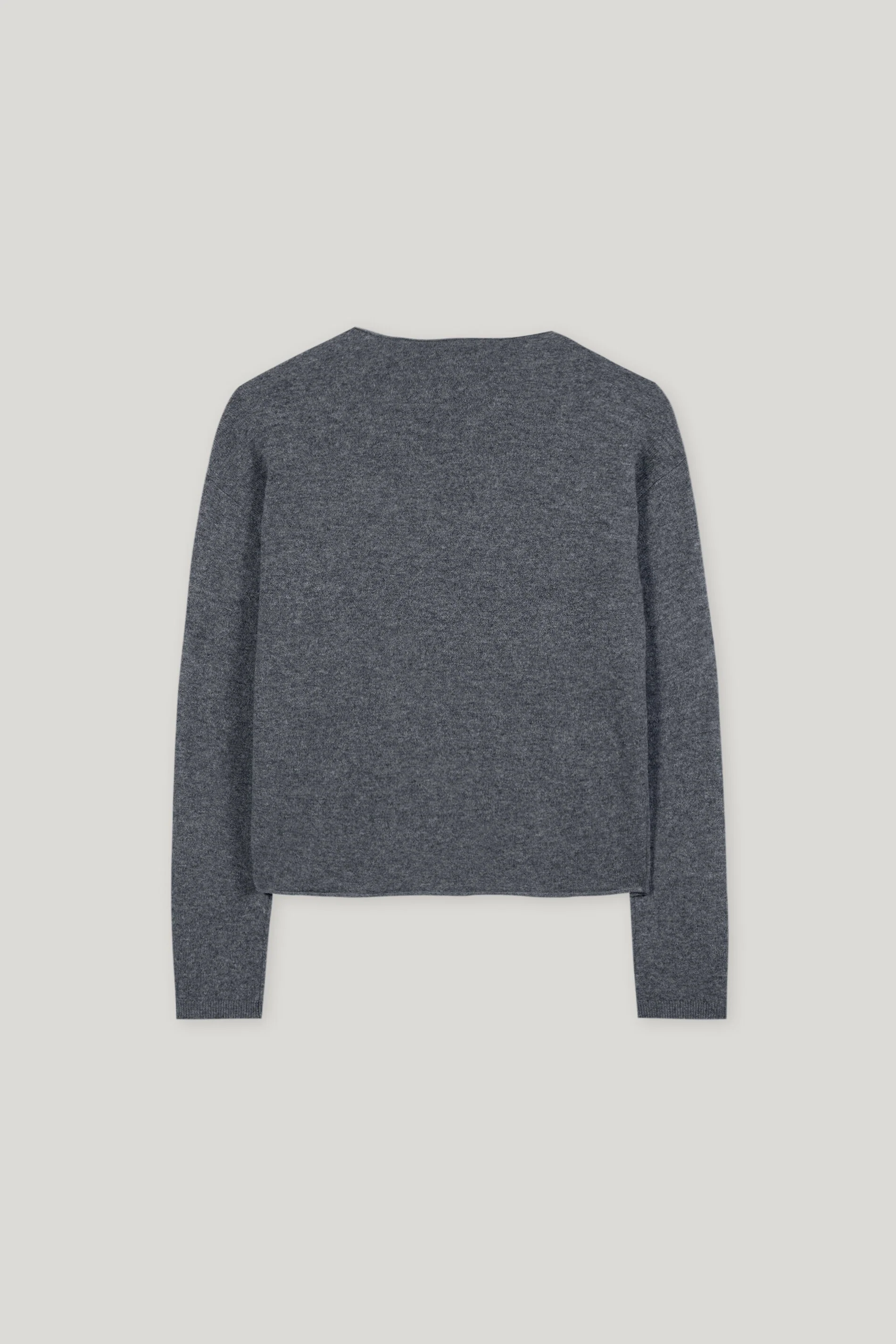 V-Pullover aus Kaschmir-Mix - urban grey - Standard - Image 6