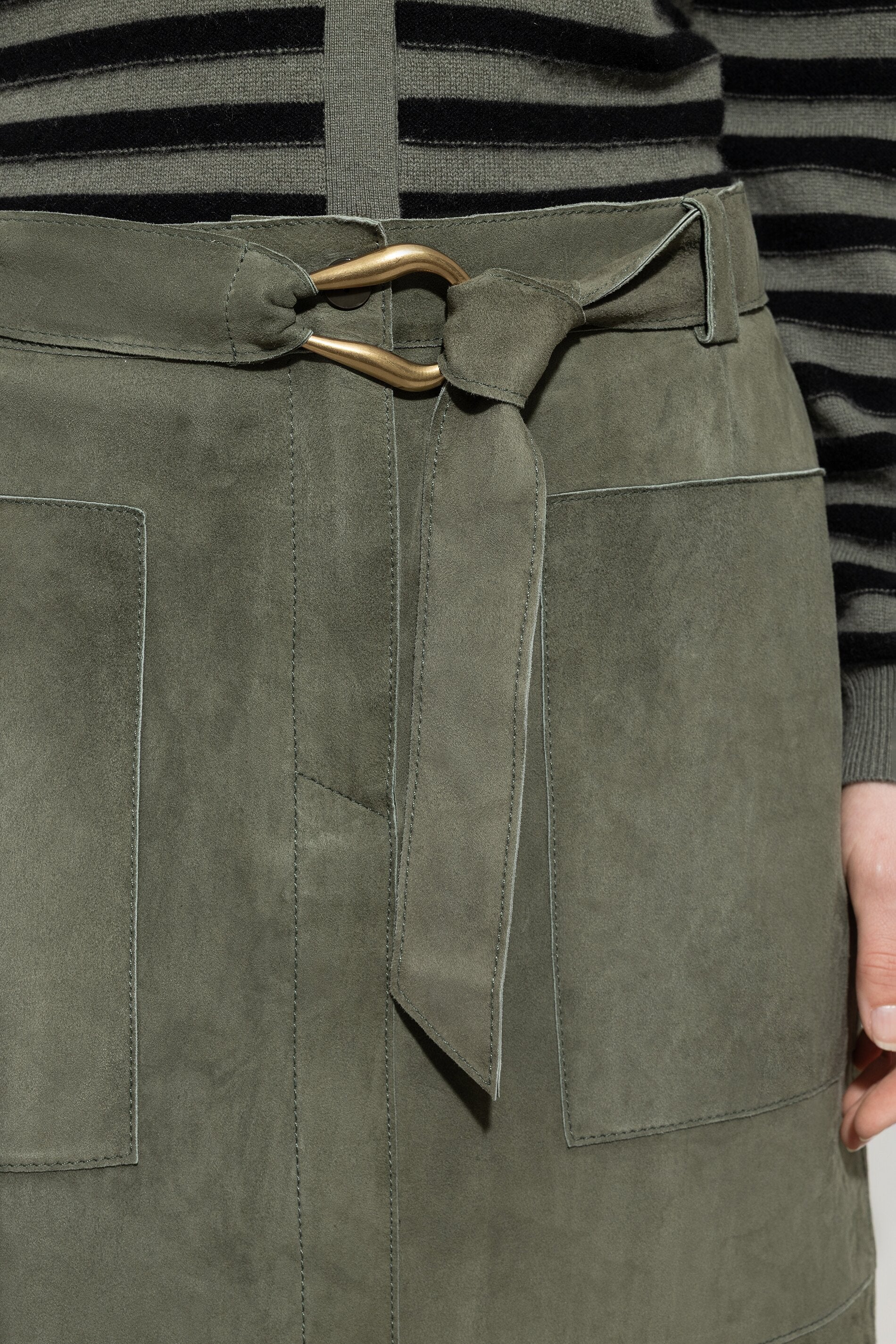 Veloursleder-Cargorock - cool khaki - Standard - Image 4