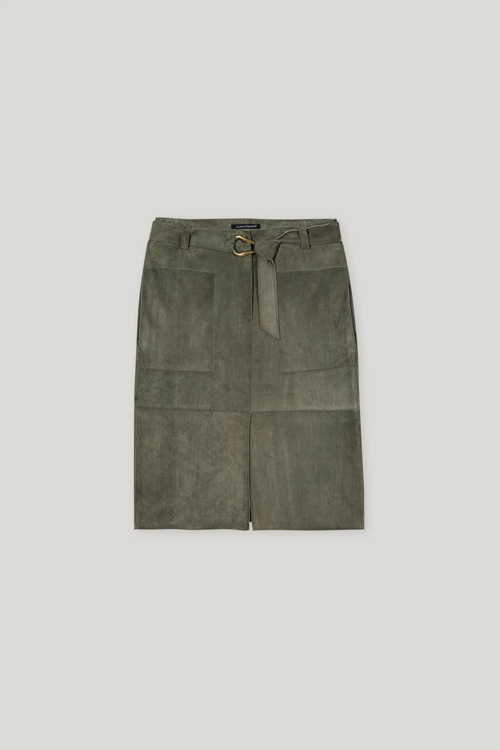 Veloursleder-Cargorock - cool khaki - Standard - Image 5