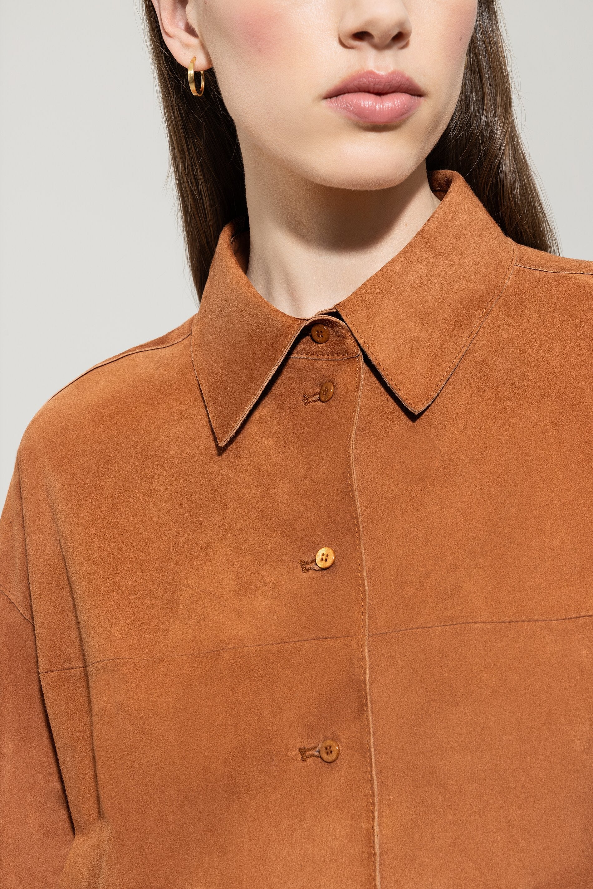 Veloursleder-Hemdjacke - cinnamon - Standard - Image 4
