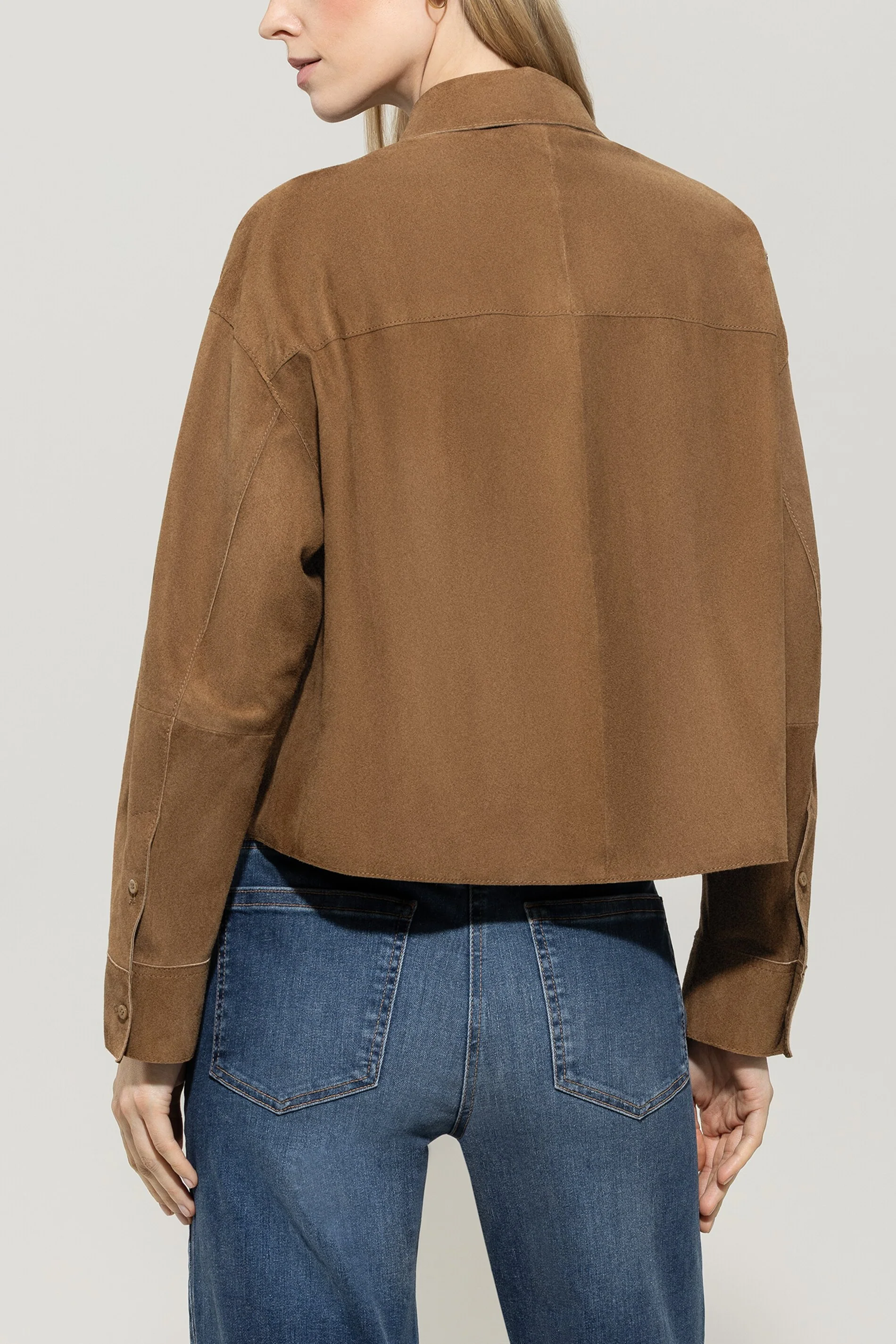 Veloursleder-Hemdjacke - hanf - Standard - Image 3