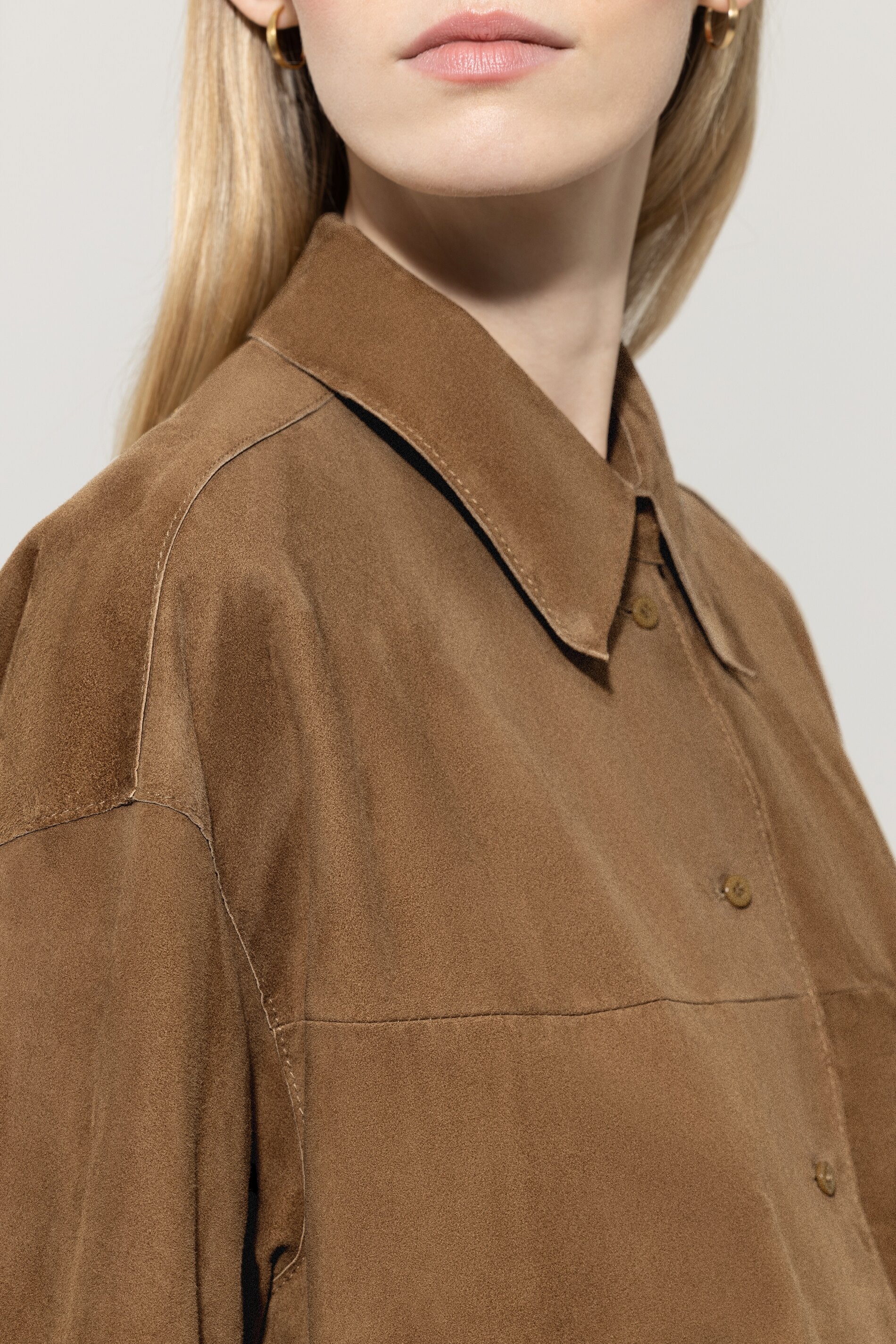 Veloursleder-Hemdjacke - hanf - Standard - Image 4