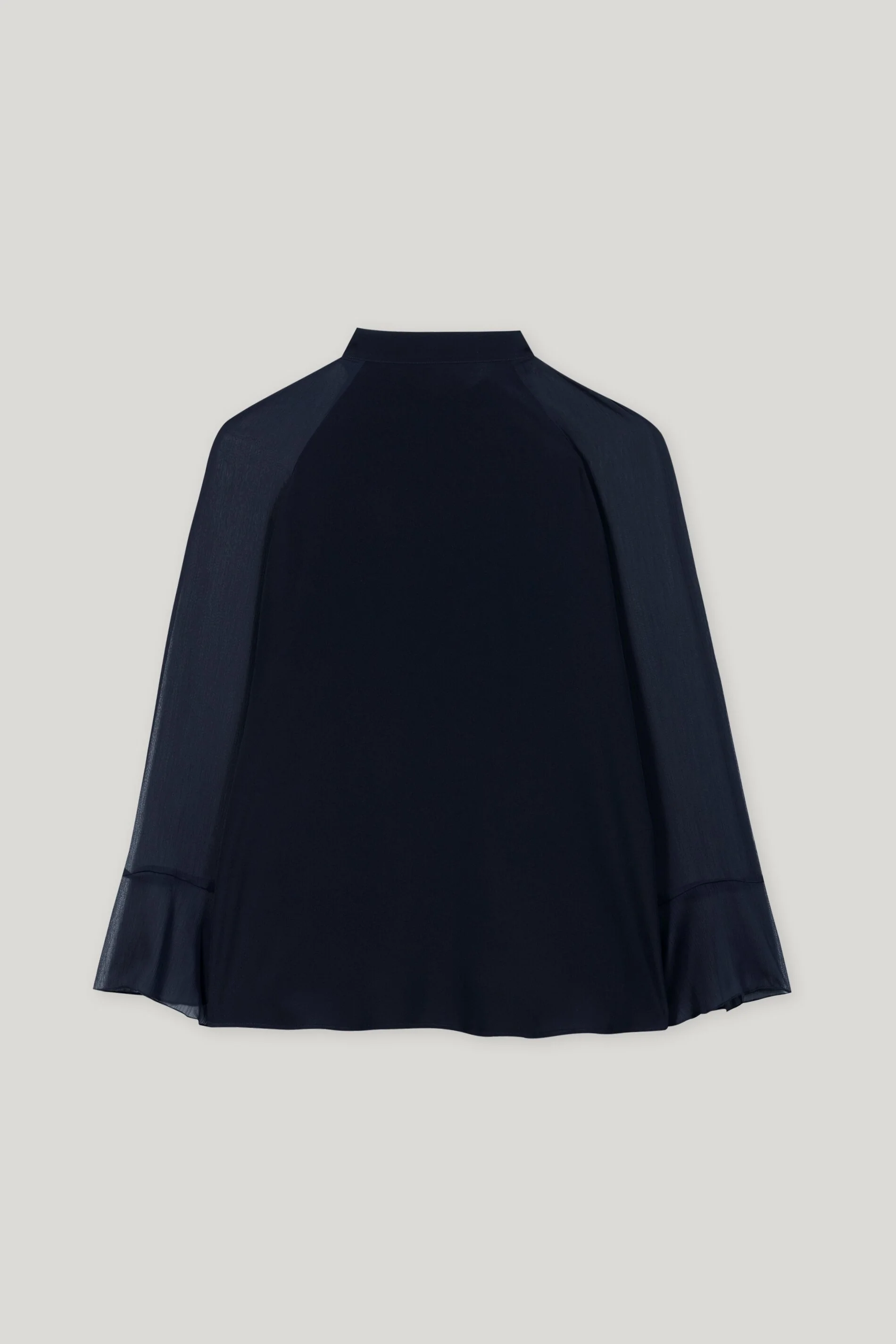Weite Bluse aus Seiden-Mix - dark blue - Standard - Image 6