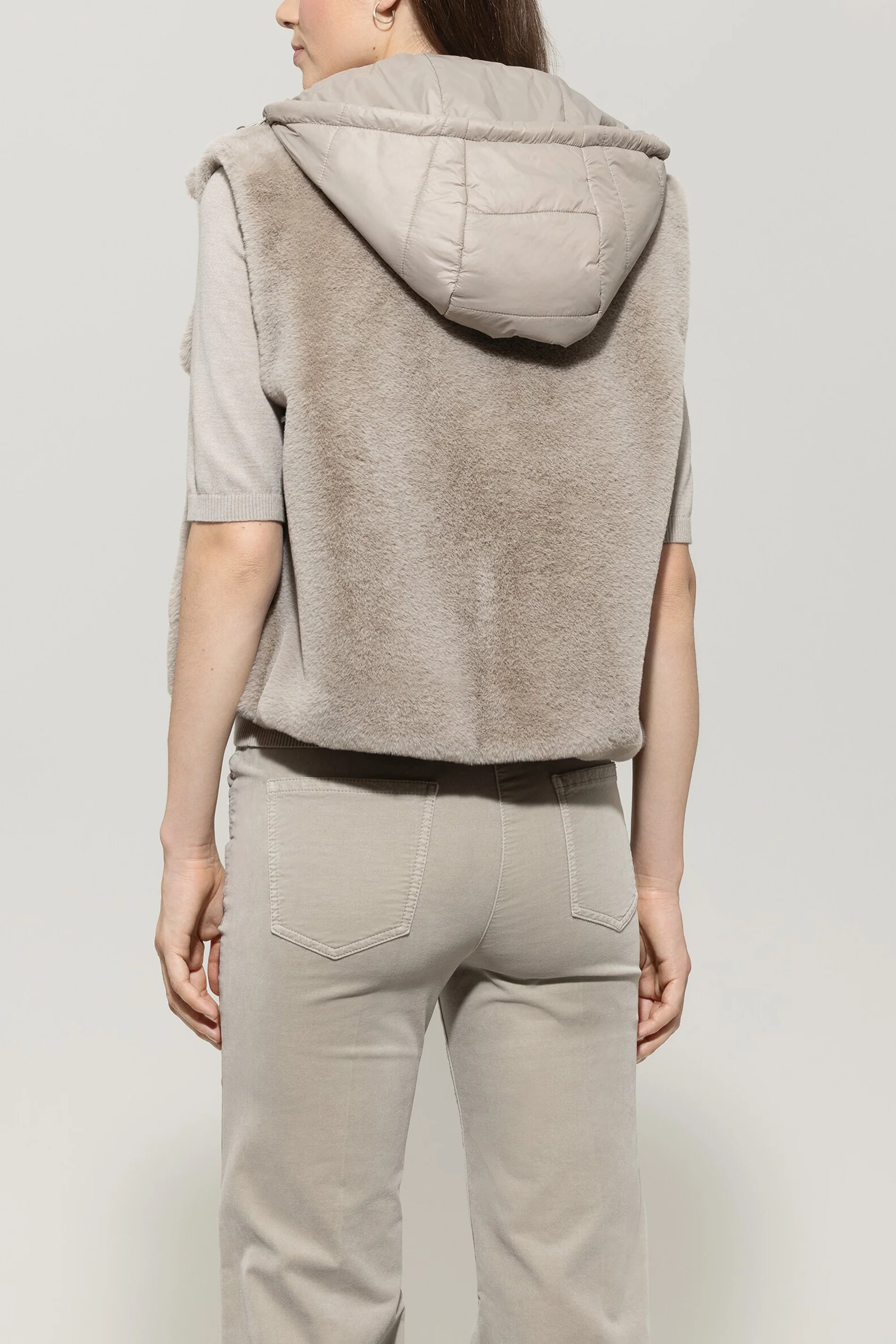 Weste in Fell-Optik - oyster - Standard - Image 3