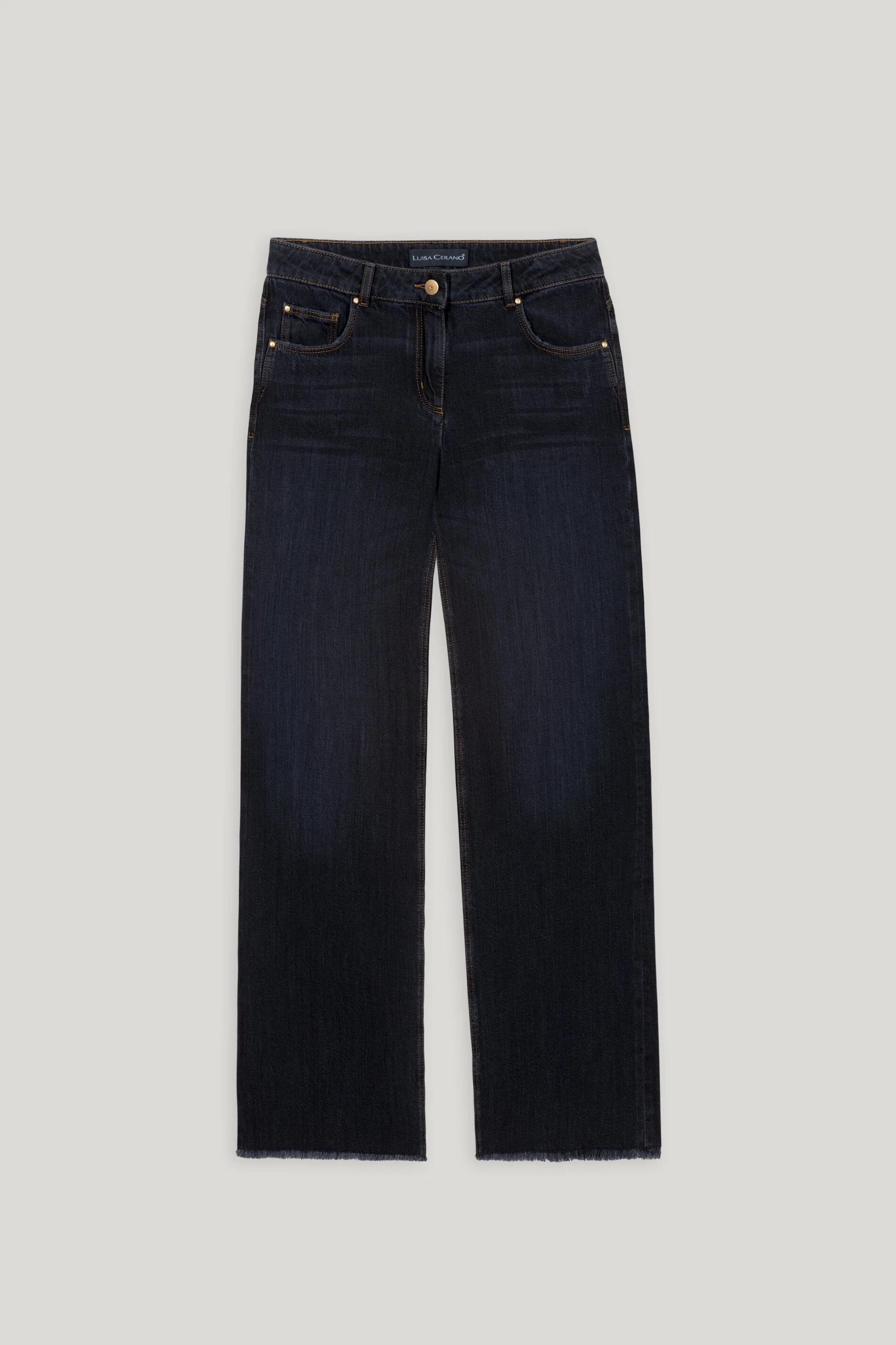 Wideleg-Black-Denim - deep black - lange Version - Image 5