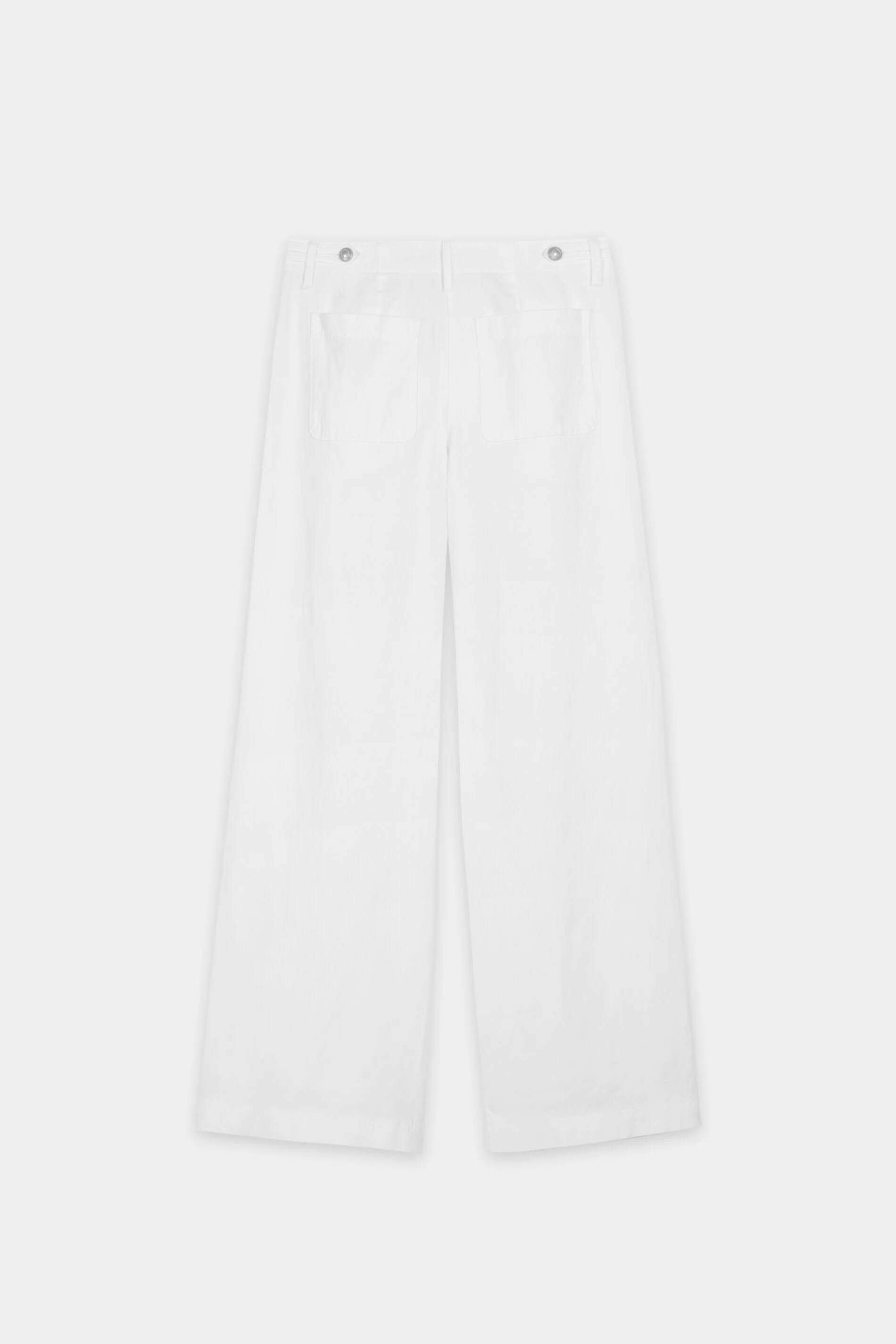 Wideleg-Chino aus Leinen-Mix - white - Standard - Image 6