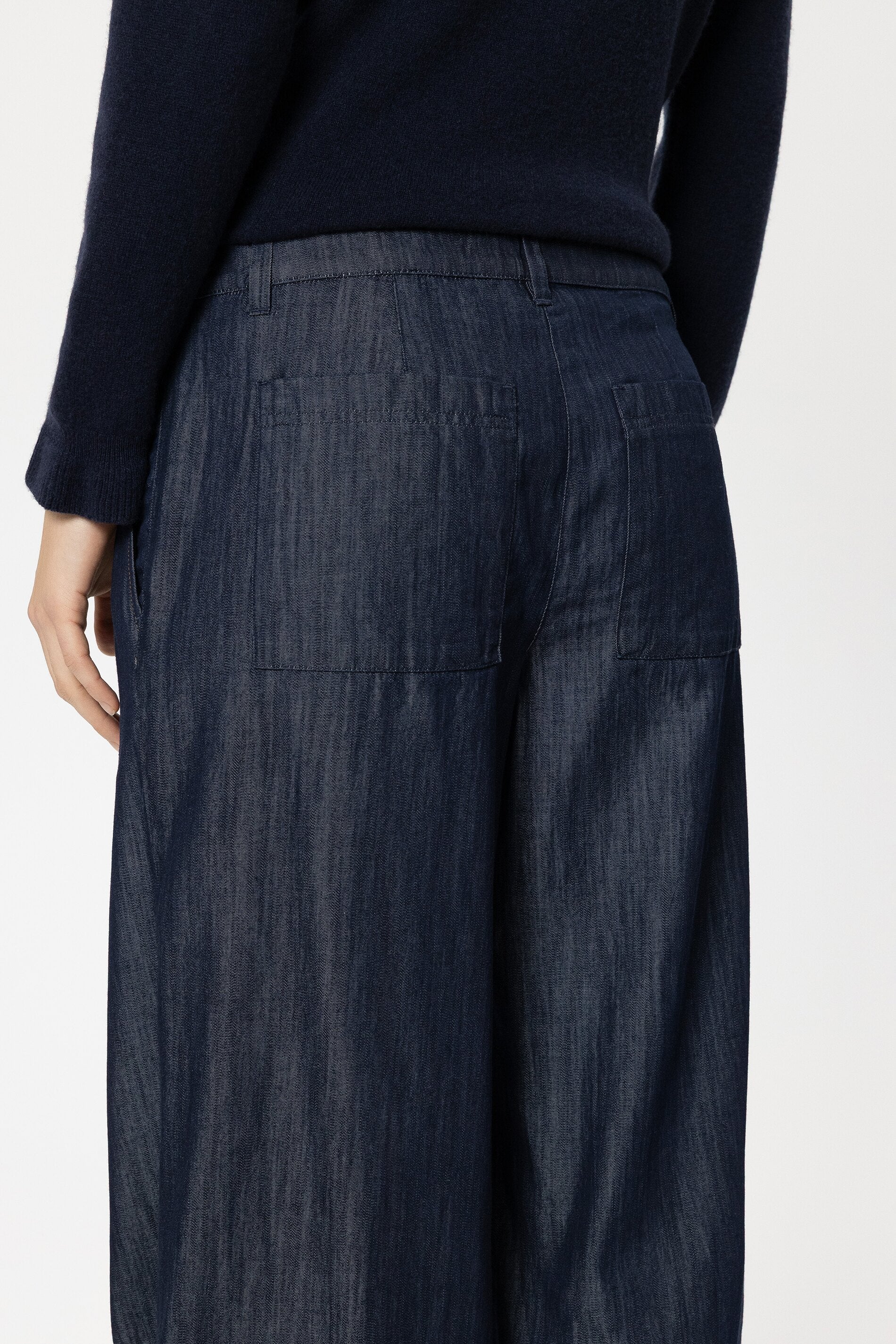 Wideleg-Denim mit Bundfalte - denim blue - Standard - Image 4