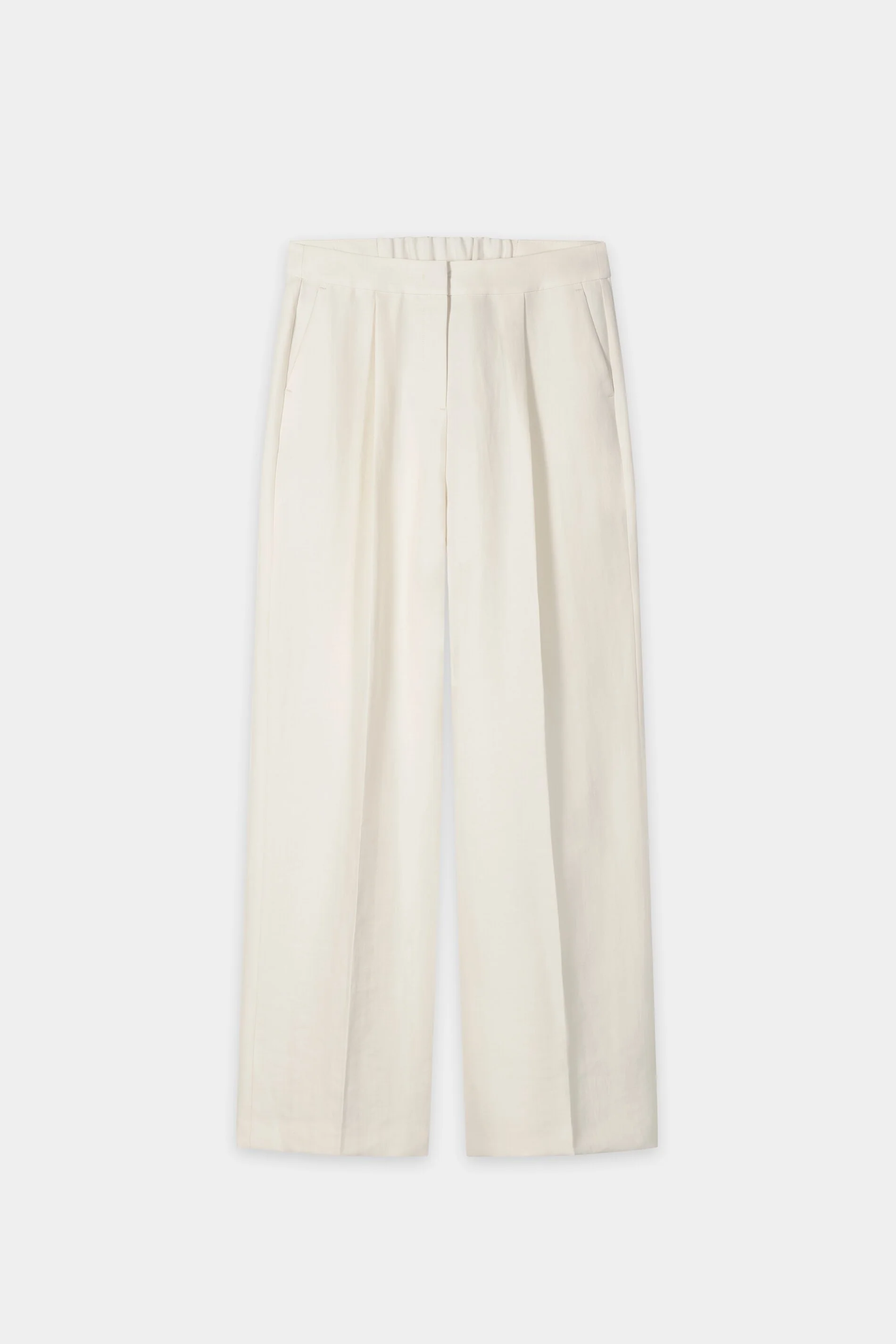 Wideleg-Pants aus Leinen-Mix - milk - Standard - Image 5