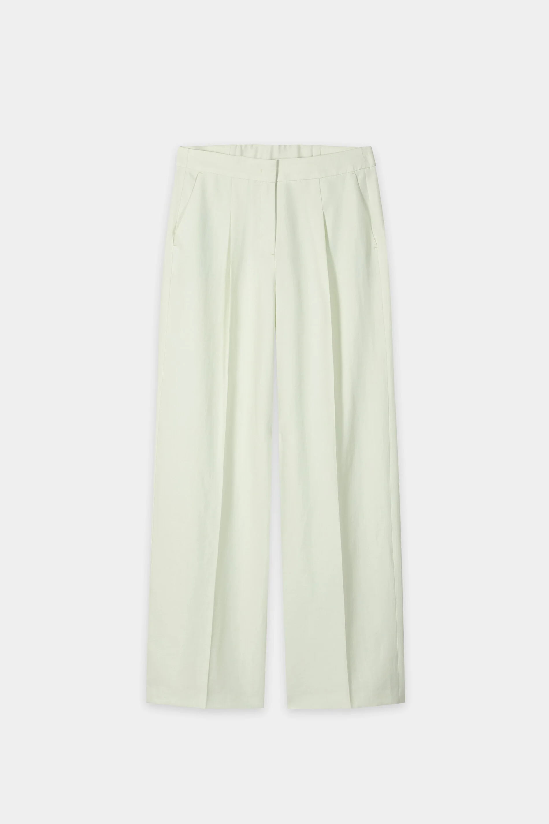 Wideleg-Pants aus Leinen-Mix - pistachio - Standard - Image 5