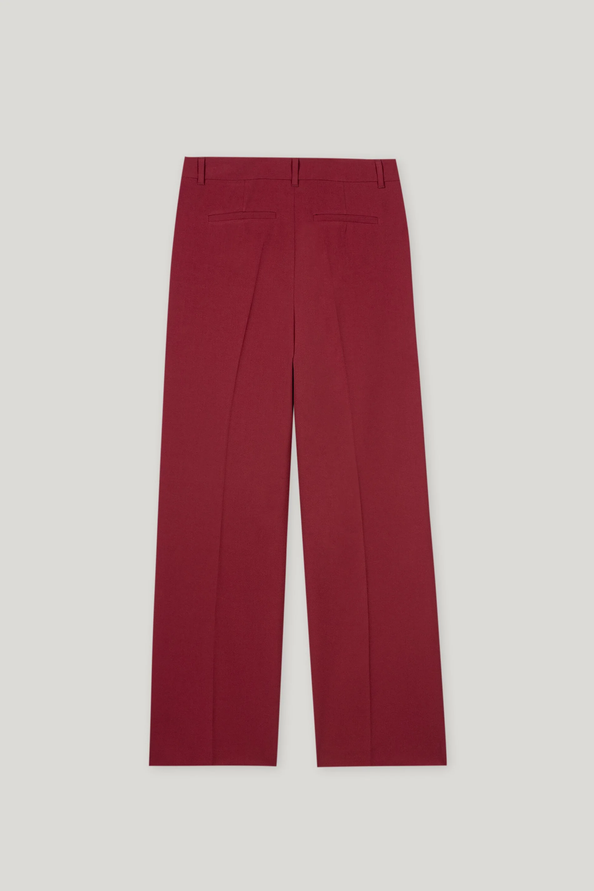Wideleg-Pants mit Bundfalten - berry red - Standard - Image 6