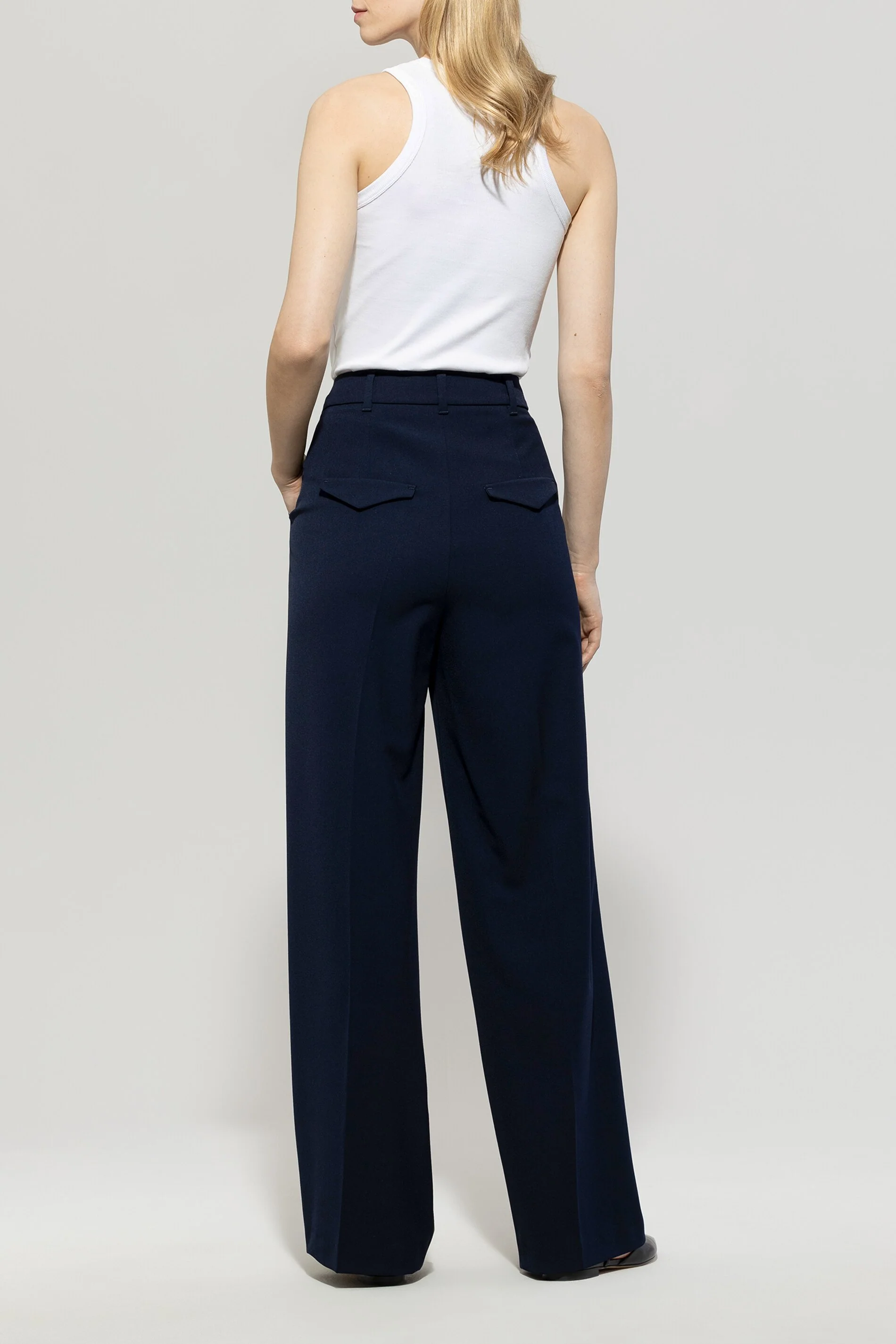 Wideleg-Pants mit Bundfalten - dark navy - Standard - Image 3
